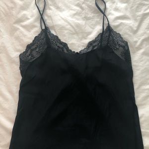 eberjay x Rebecca Taylor black silk camisole